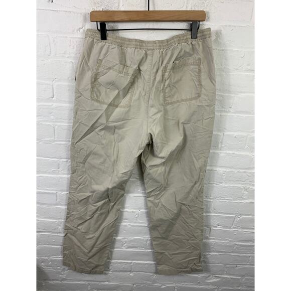 L.L. Bean Men's Classic Fit Drawstring Straight Leg Canvas Pants Gray Size 14 - Picture 2 of 5